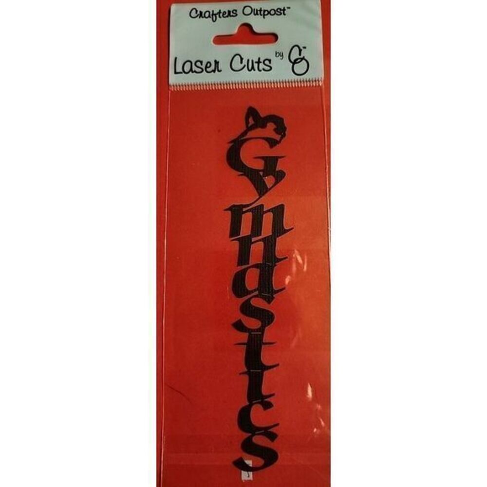 Scrapbooking Die Cut Gymnastics Black